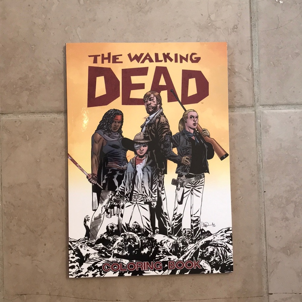 The Walking Dead adult coloring book NWOT